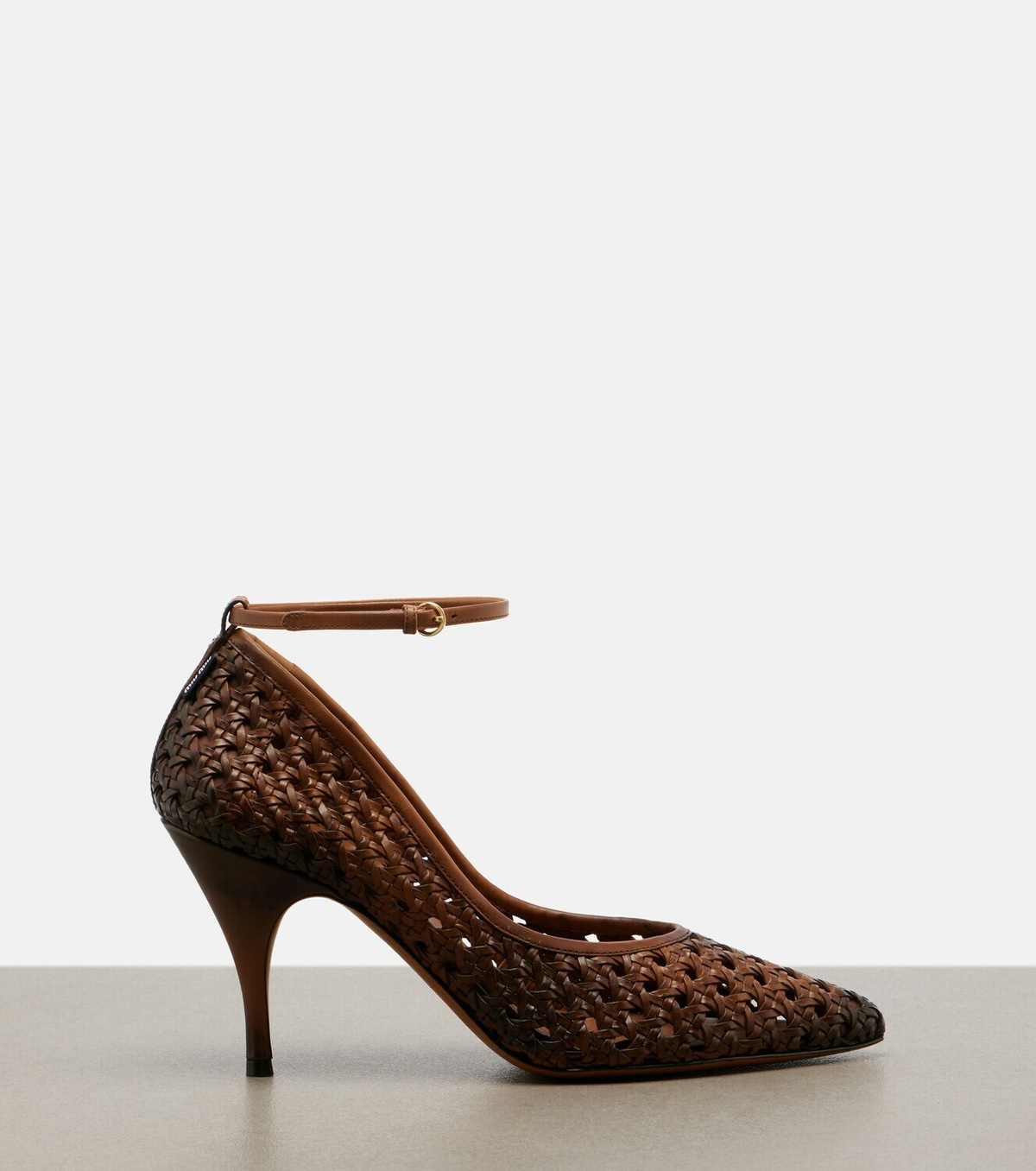 Miu Miu Woven leather pumps