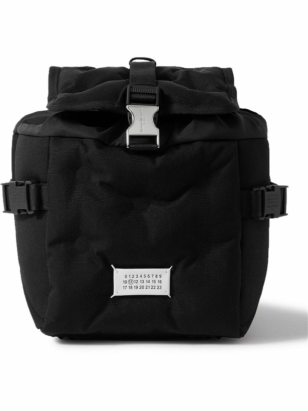 Photo: Maison Margiela - Glam Slam Logo-Appliquéd Padded Leather-Trimmed CORDURA® Backpack