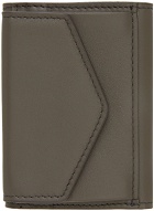 Maison Margiela Gray Leather Card Holder