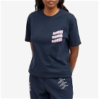 Bisous Skateboards Women's Sonics T-Shirt in Navy