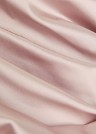 Talbot Runhof Gathered Satin Midi Dress Pink