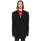 Vetements Navy Open Sleeve Blazer