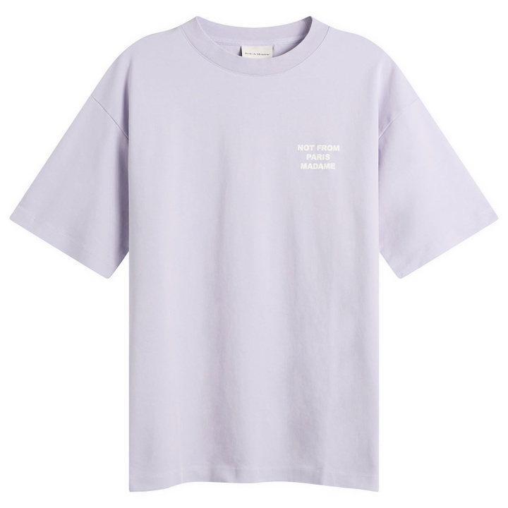 Photo: Drôle de Monsieur Men's The Slogan T-Shirt in Lavender