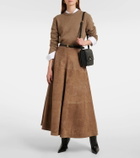 Altuzarra Varda suede midi skirt