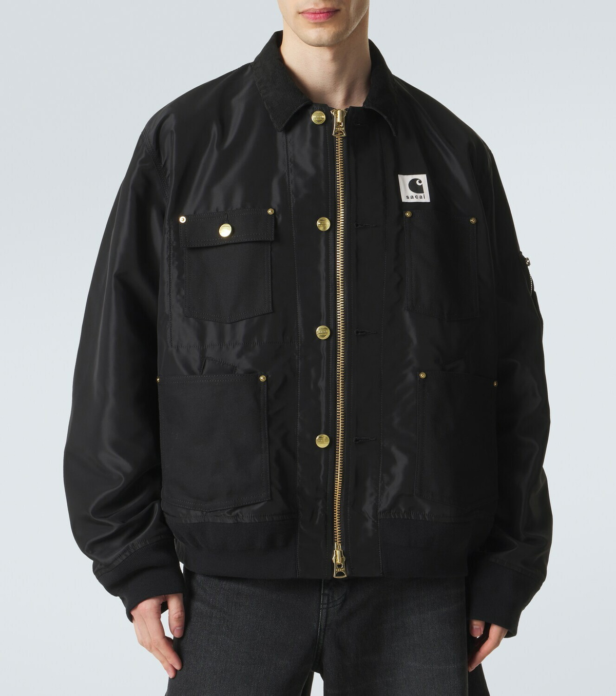 Sacai x Carhartt corduroy-trimmed blouson jacket Sacai