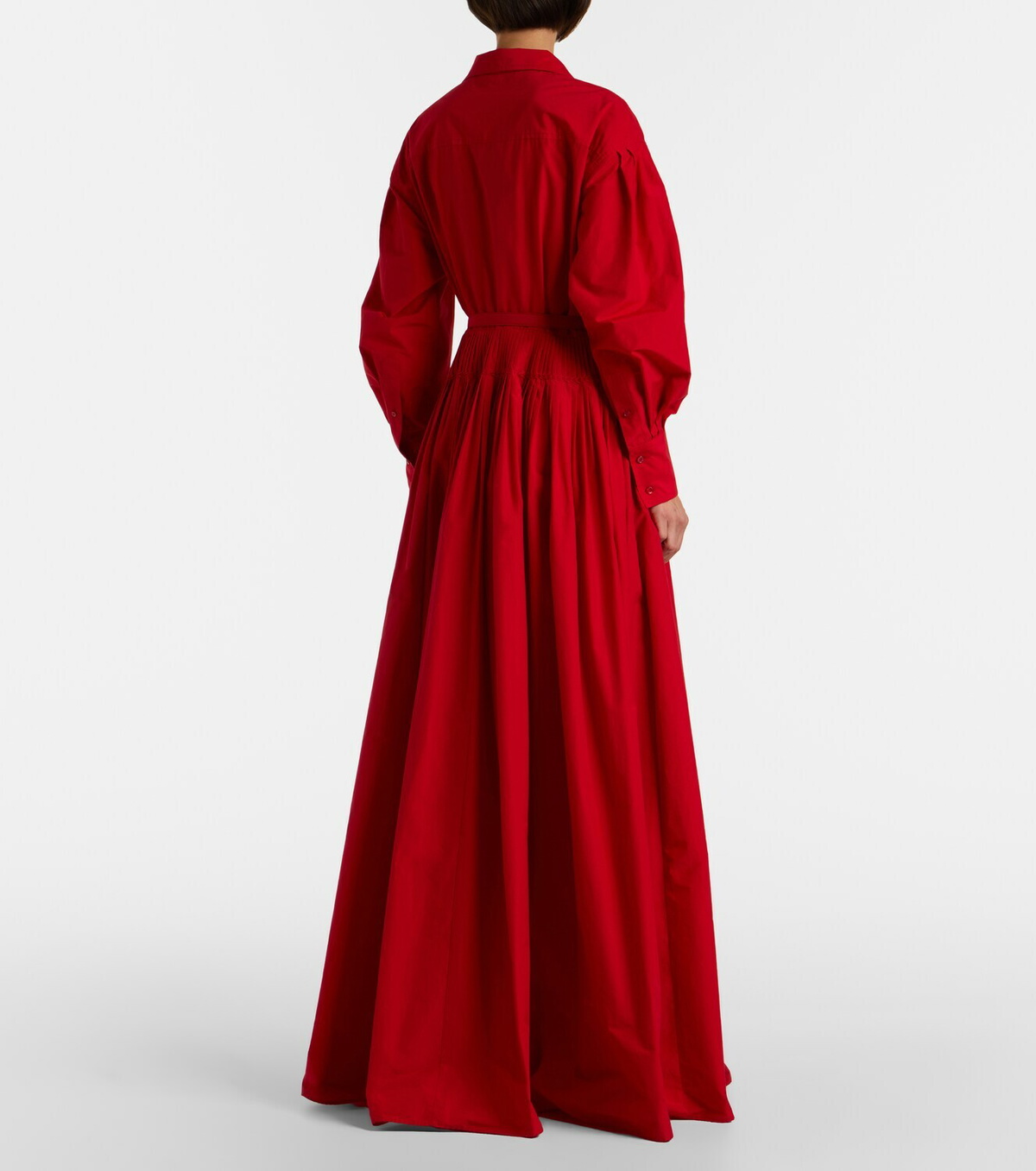 Ralph Lauren Collection Daley belted cotton-blend poplin gown