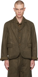 Aviva Jifei Xue Khaki Relaxed Blazer