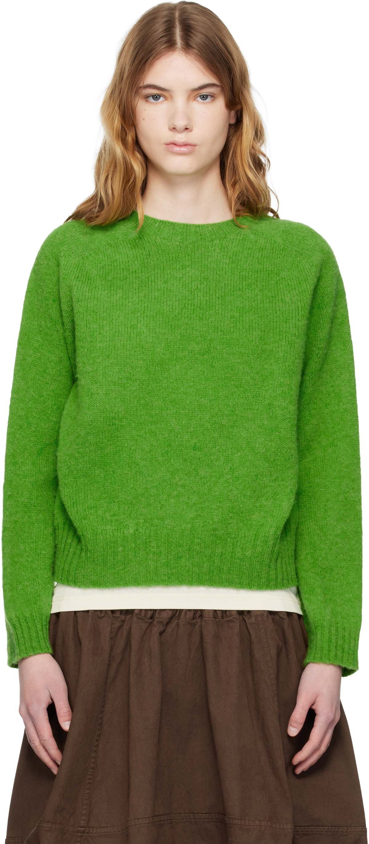 YMC SSENSE Exclusive Green Jets Sweater