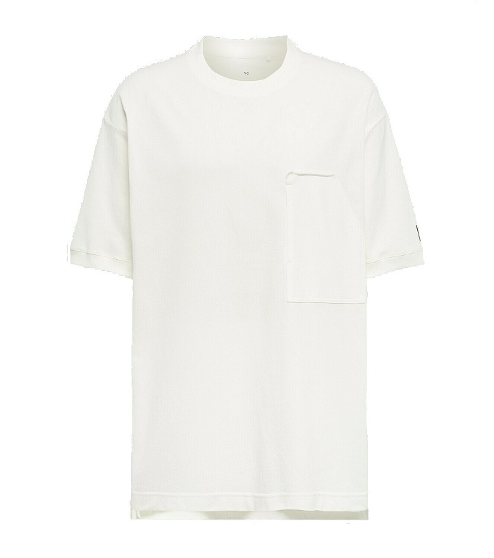 Photo: Y-3 - Logo cotton crêpe T-shirt