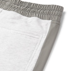 Brunello Cucinelli - Mélange Cotton-Blend Jersey Drawstring Shorts - Light gray