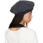 Maison Margiela Gray 4-Stitch Wool Beret