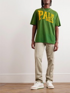 Palm Angels - Logo-Print Cotton-Jersey T-Shirt - Green