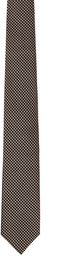 TOM FORD Beige & Gray Polka Dot Tie