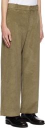 Studio Nicholson Khaki Mappe Trousers