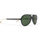 Moscot - Aviator-Style Acetate and Gold-Tone Sunglasses - Black