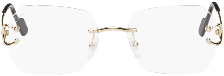 Photo: Cartier Gold Rimless Glasses