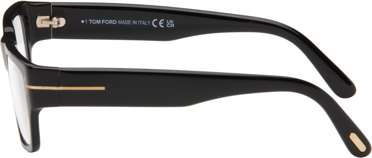 TOM FORD Black Rectangular Blue Light Glasses