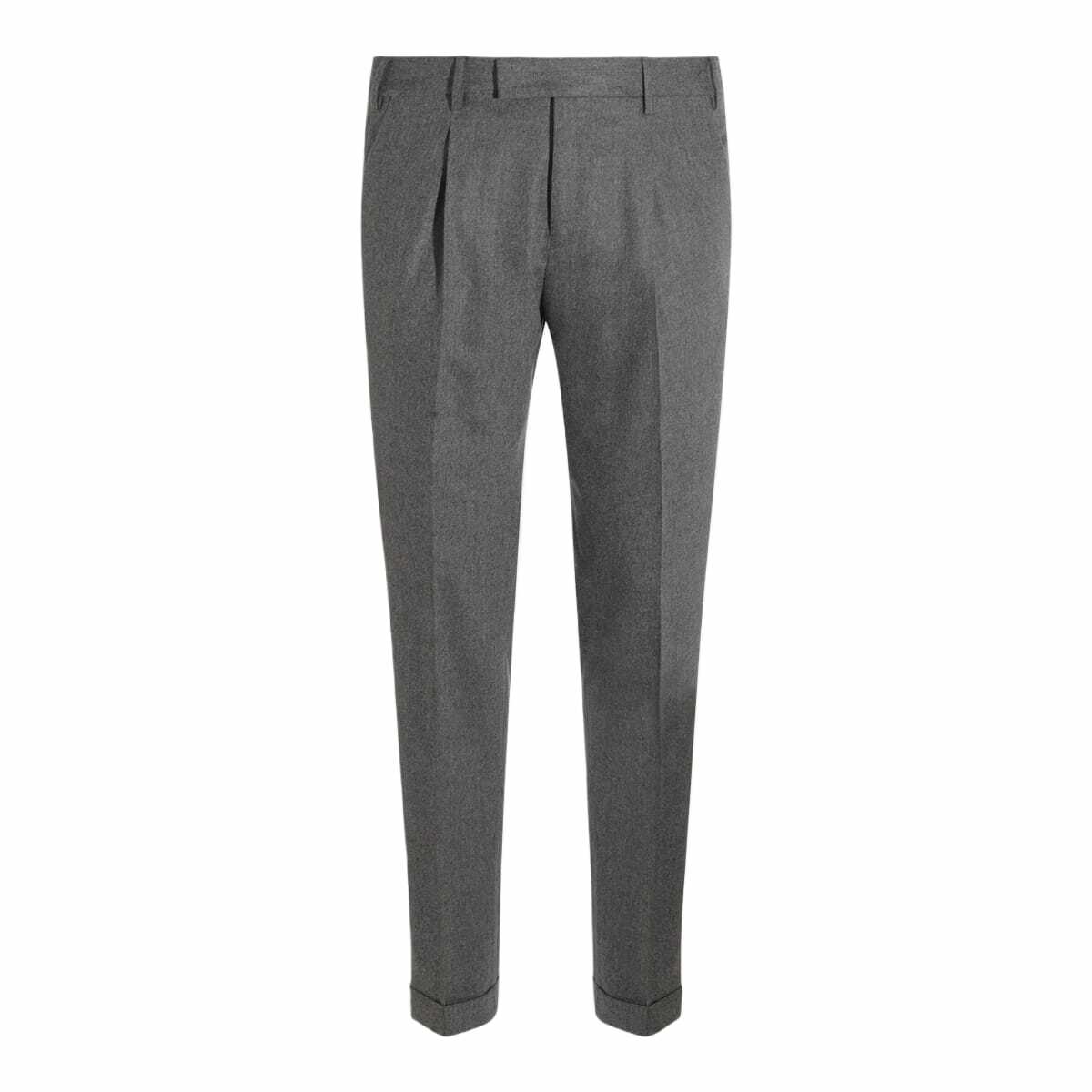 PT Torino Grey Wool Pants