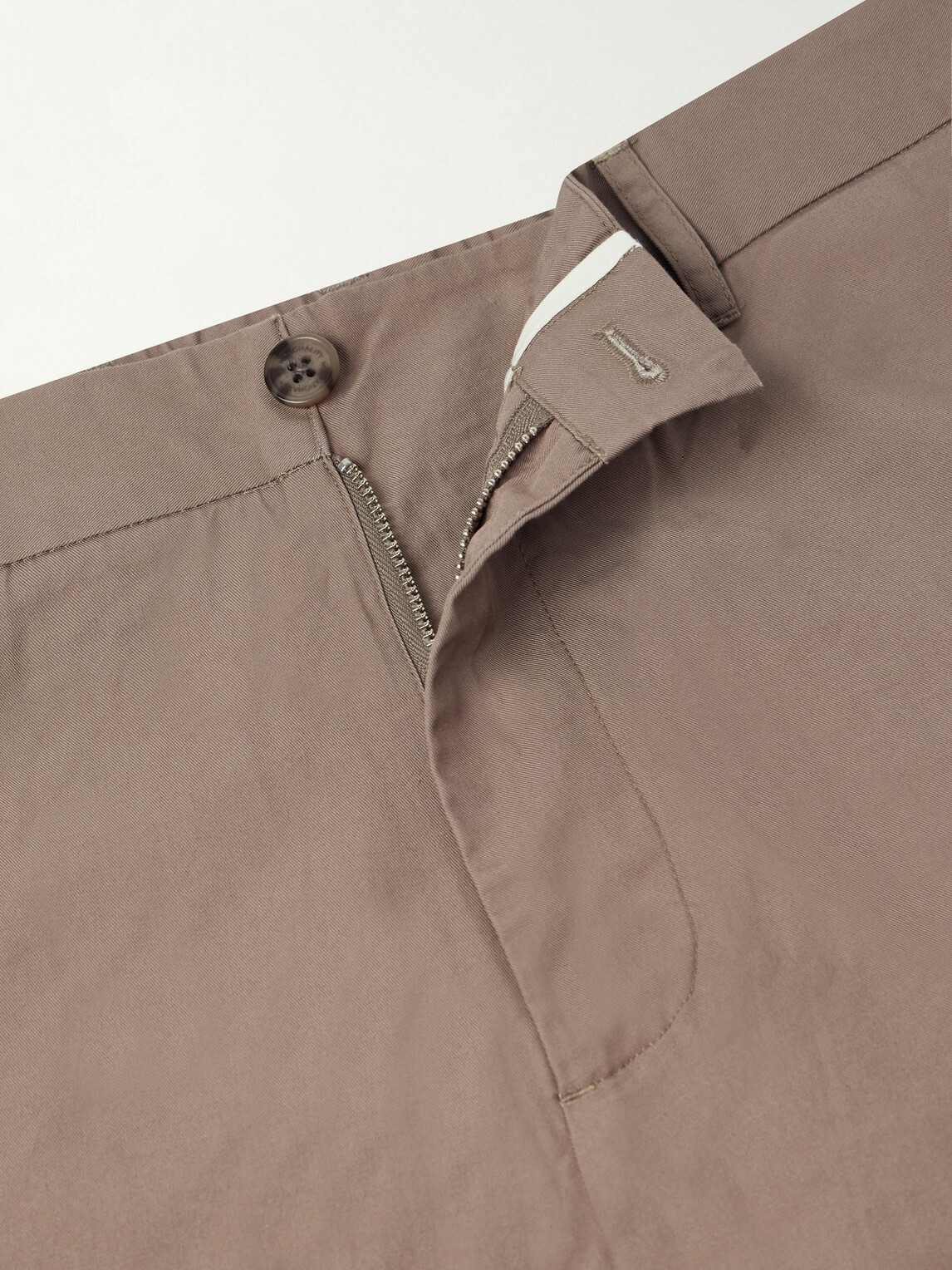 NN07 - Brendan 10042 Straight-Leg Organic Cotton-Blend Chinos - Brown