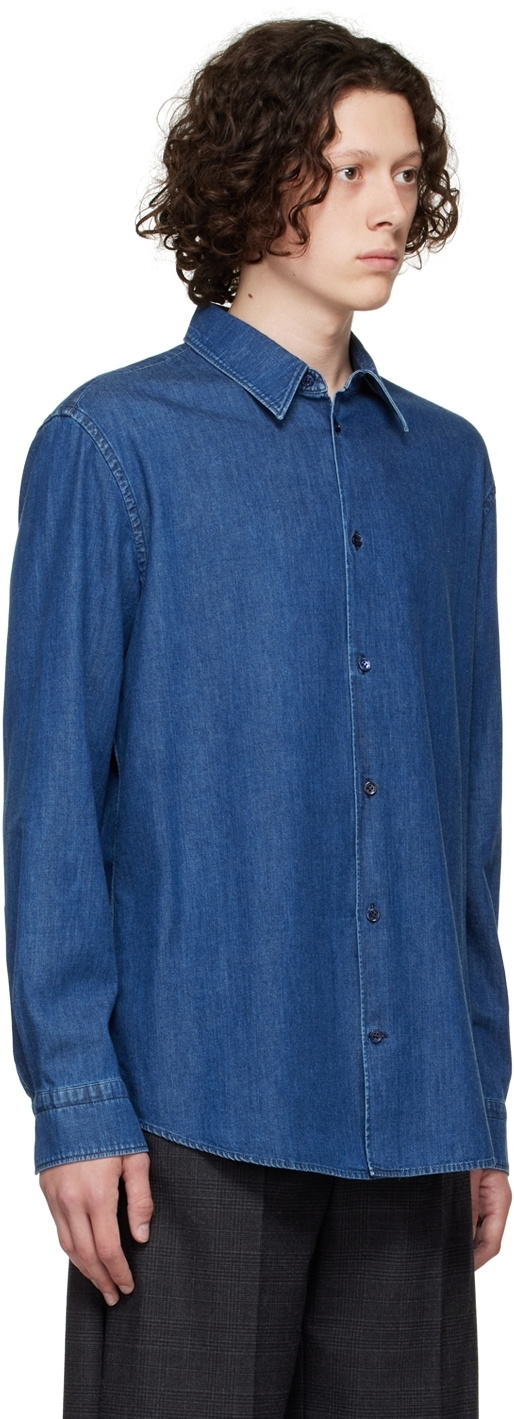 Gabriela Hearst Blue Quevedo Denim Shirt Gabriela Hearst