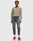 ølåf Merino V Neck Knit Beige Pullovers