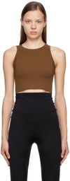 VAARA Brown Essential Seamless Sport Top