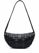 ST.AGNI Crescent Textured Leather Shoulder Bag