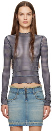 KNWLS Navy Halcyon Long Sleeve T-Shirt