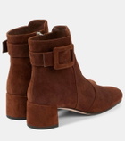 Roger Vivier Tres Vivier Polly suede ankle boots