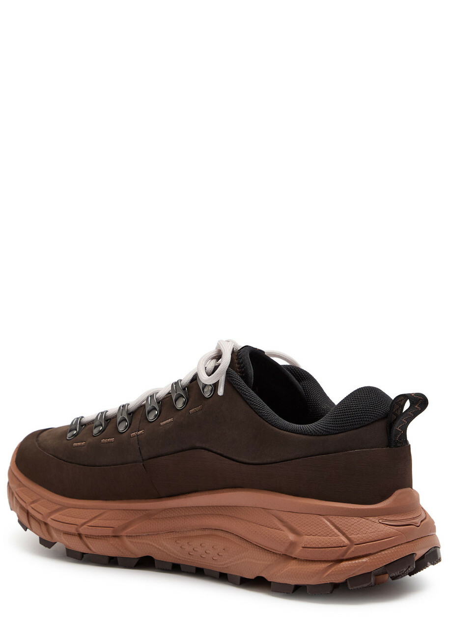 Hoka Tor Summit Nubuck Leather Sneakers Brown