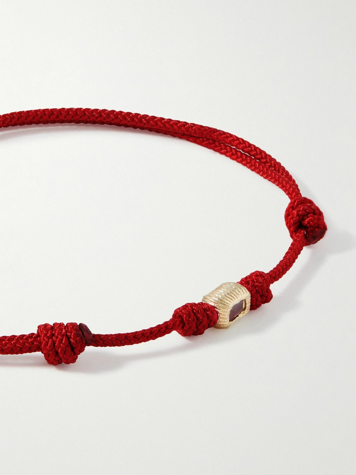 Luis Morais - Gold, Ruby and Cord Bracelet