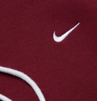 Nike - NRG Fleece-Back Cotton-Jersey Hoodie - Burgundy