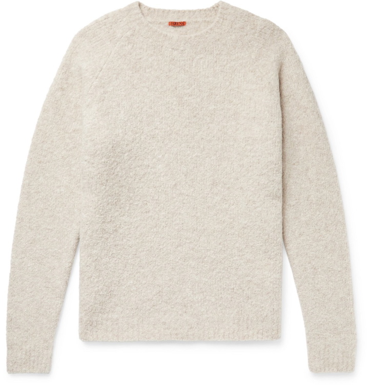 Photo: Barena - Golena Mélange Brushed Wool-Blend Sweater - Neutrals
