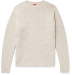 Barena - Golena Mélange Brushed Wool-Blend Sweater - Neutrals