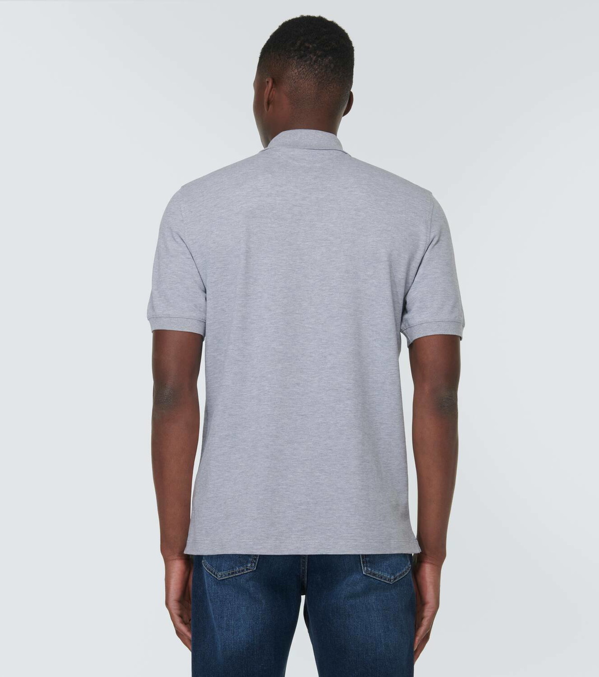Brunello Cucinelli - Man - Bianco Grigio - Polo Shirt