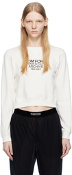 TOM FORD White Printed Sweatshirt