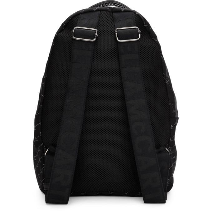 Stella McCartney Monogram Black Backpack Stella McCartney Black Monogram Falabella Backpack Stella  main image 3