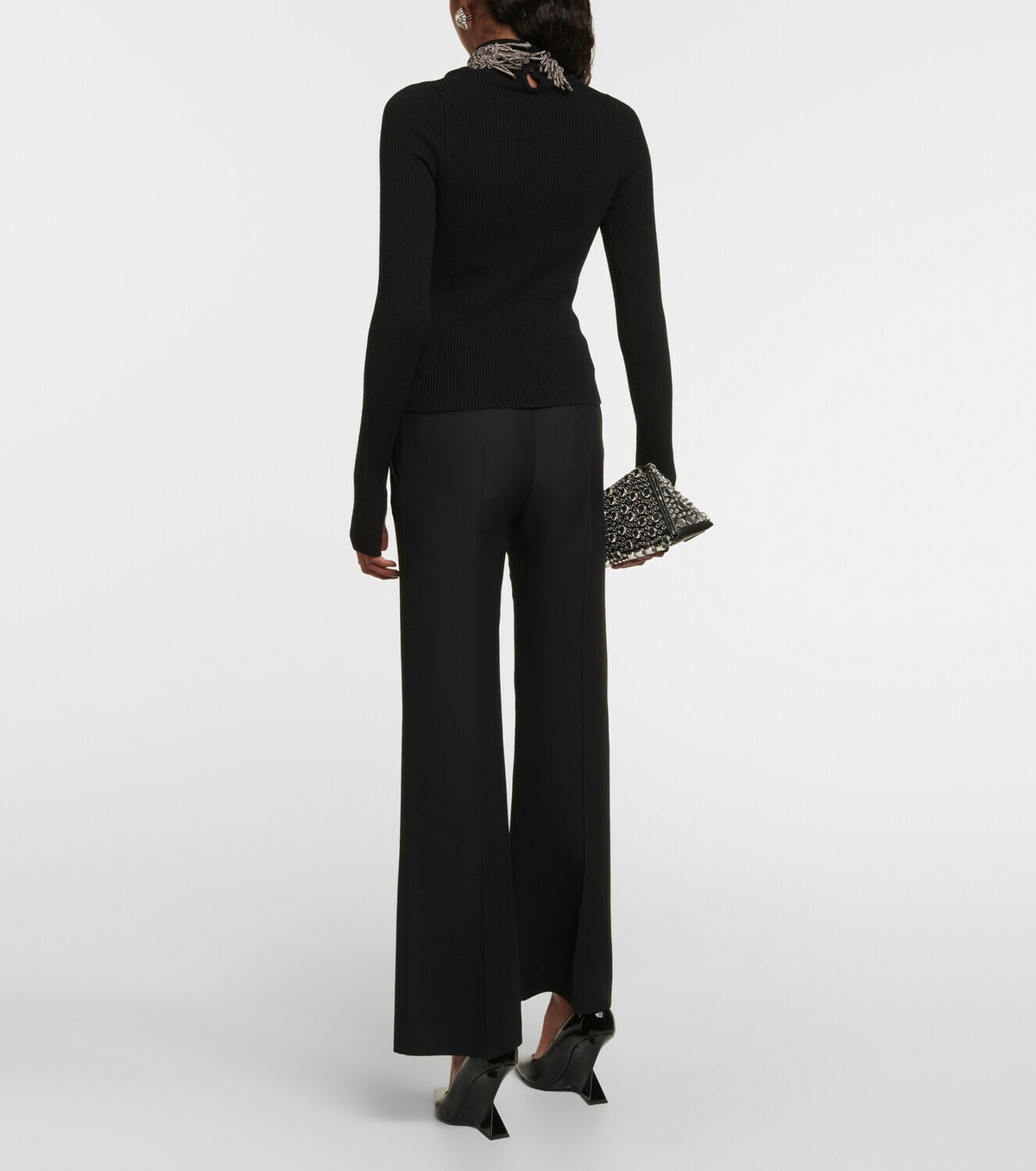 Giuseppe di Morabito Embellished wool-blend sweater