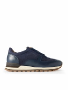 Mr P. - Carlos Suede and Leather Sneakers - Blue