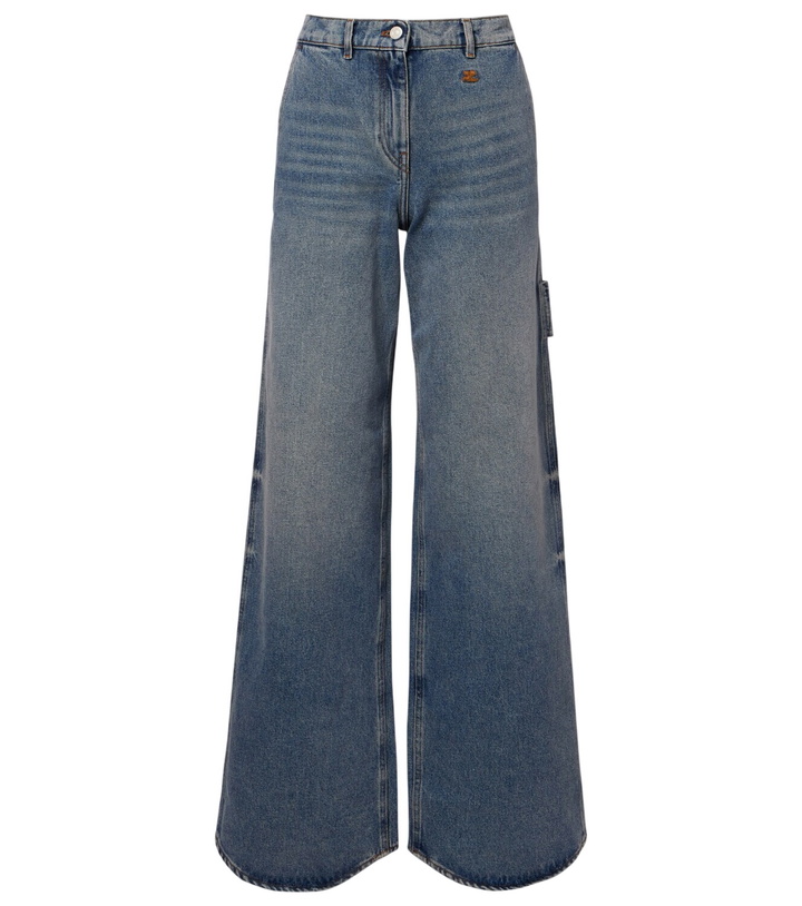 Photo: Courrèges Logo wide-leg jeans
