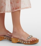 Simone Rocha Embellished PVC clogs