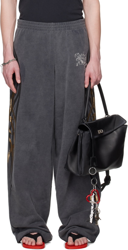 Photo: Balenciaga Gray Tacky Gold Baggy Sweatpants