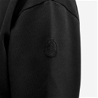 Moncler Men's Dragon Flocked Logo Popover Hoody in Black