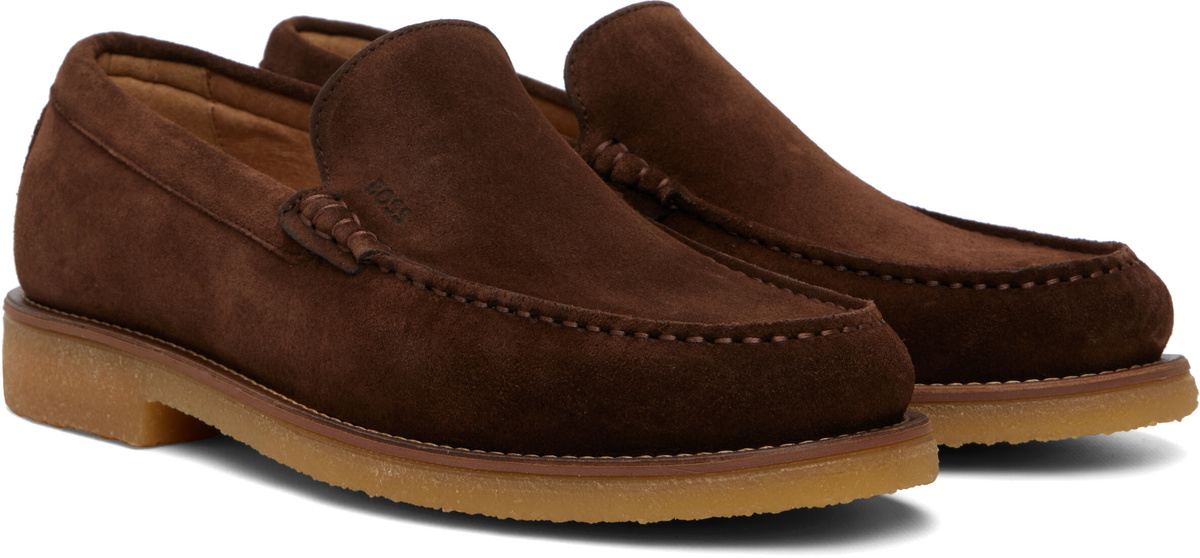 BOSS Brown Suede Loafers