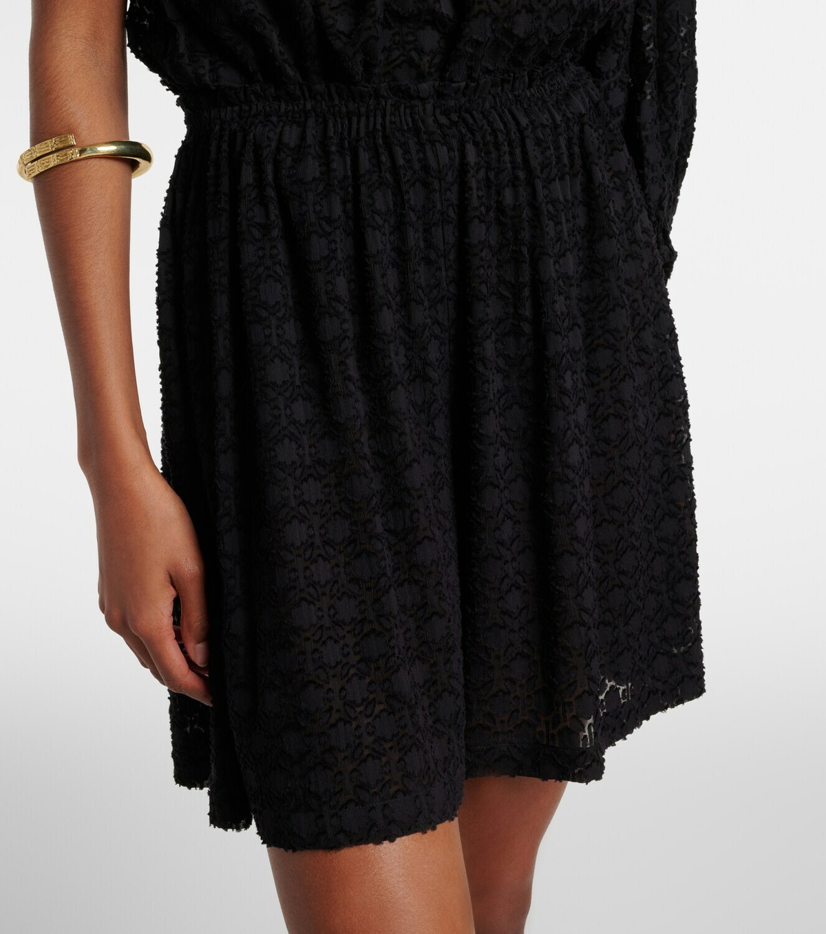 Eres Inoubliable silk and cotton jacquard shorts