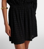 Eres Inoubliable silk and cotton jacquard shorts