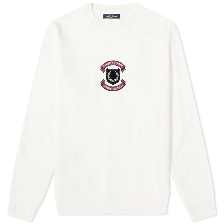 Photo: Fred Perry Authentic Embroidered Shield Crew Sweat