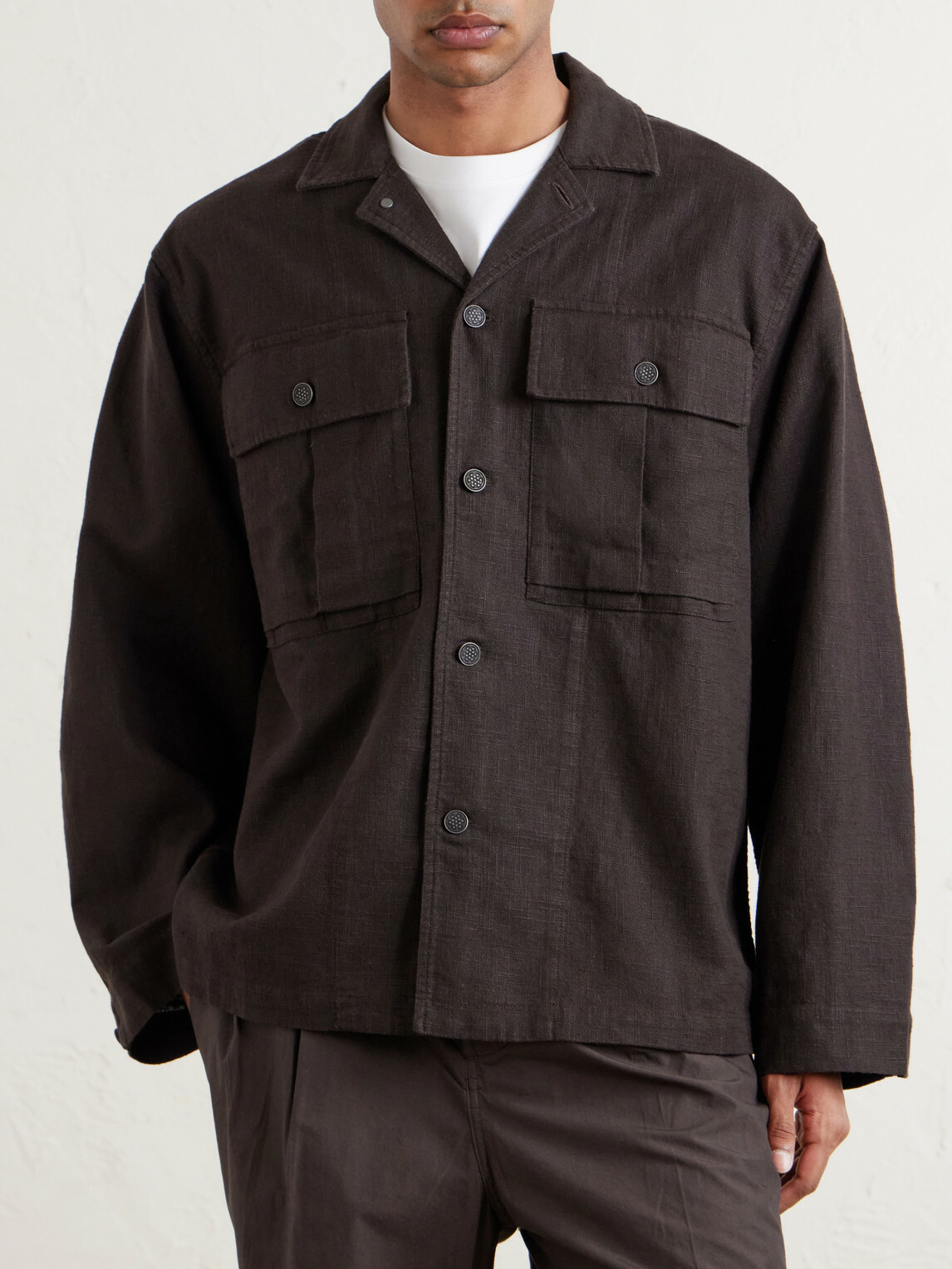 3sixteen - M43 Linen Overshirt - Brown