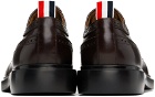 Thom Browne Brown Rubber Sole Longwing Derbys