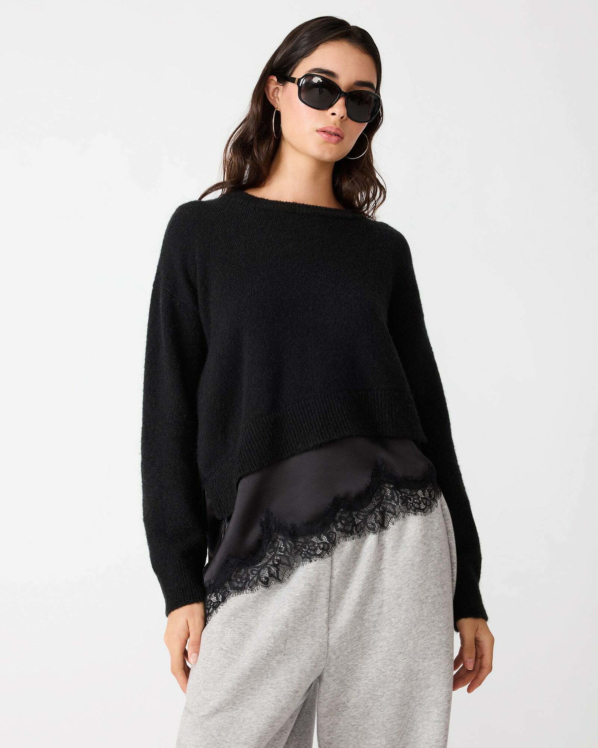 Steve Madden Aries Sweater in Black